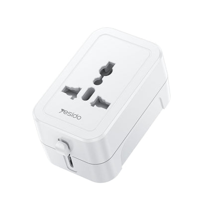 Yesido MC32 Global Universal Plug Adapter(White) - Multifunction Charger by Yesido | Online Shopping South Africa | PMC Jewellery | Buy Now Pay Later Mobicred