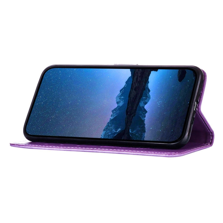 For Tecno Spark Go 2024 / Spark 20C Embossed Butterfly Leather Phone Case(Light Purple) - Tecno Cases by PMC Jewellery | Online Shopping South Africa | PMC Jewellery | Buy Now Pay Later Mobicred