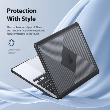 For MacBook Air 13.6 2022/2024 A2681 DUX DUCIS LCGH Laptop Frosted Protective Case(Black) - MacBook Air Cases by DUX DUCIS | Online Shopping South Africa | PMC Jewellery | Buy Now Pay Later Mobicred