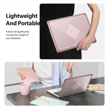 For MacBook Air 15.3 2023/2024 A2941 DUX DUCIS LCGH Laptop Frosted Protective Case(Pink) - MacBook Air Cases by DUX DUCIS | Online Shopping South Africa | PMC Jewellery | Buy Now Pay Later Mobicred