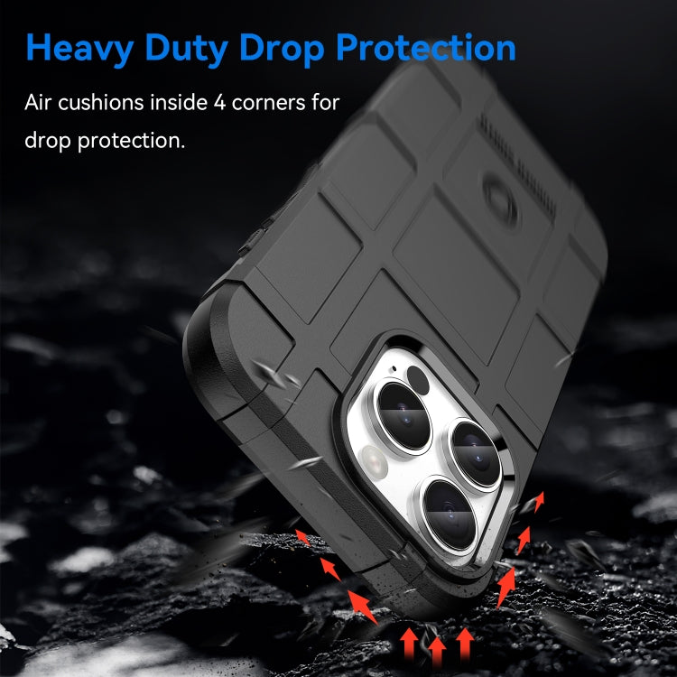 For iPhone 16 Pro Full Coverage Shockproof TPU Phone Case(Black) - iPhone 16 Pro Cases by PMC TechLife | Online Shopping South Africa | PMC TechLife | Buy Now Pay Later Mobicred