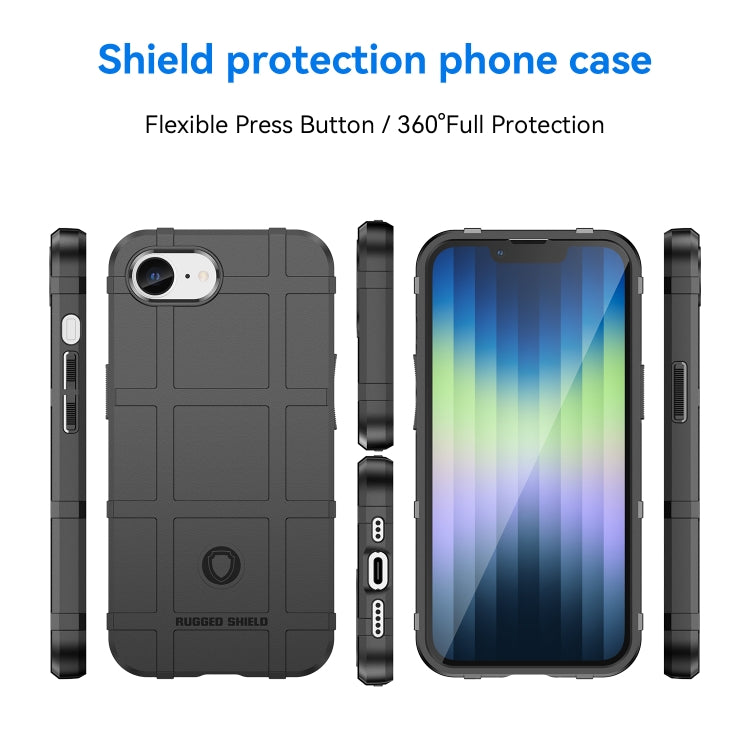 For iPhone SE 2024 Full Coverage Shockproof TPU Phone Case(Black) - More iPhone Cases by PMC Jewellery | Online Shopping South Africa | PMC Jewellery | Buy Now Pay Later Mobicred