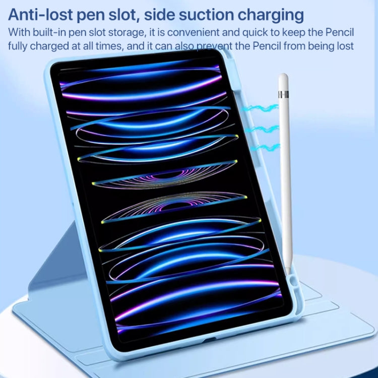 For iPad Air 13 2024 Magnetic Split Leather Smart Tablet Case with Pen Slot(Sky Blue) - iPad Air 13 2024 Cases by PMC Jewellery | Online Shopping South Africa | PMC Jewellery | Buy Now Pay Later Mobicred