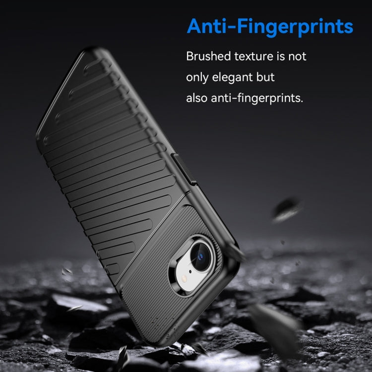 For iPhone SE 2024 Thunderbolt Shockproof Soft TPU Phone Case(Black) - iPhone 16 Cases by PMC Jewellery | Online Shopping South Africa | PMC Jewellery | Buy Now Pay Later Mobicred