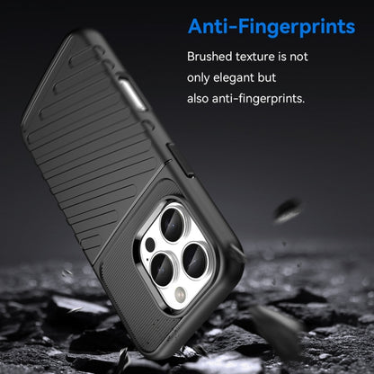 For iPhone 16 Pro Thunderbolt Shockproof Soft TPU Phone Case(Black) - iPhone 16 Pro Cases by PMC Jewellery | Online Shopping South Africa | PMC Jewellery | Buy Now Pay Later Mobicred