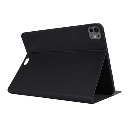 For iPad Pro 13 2024 Stretch Voltage Plain Leather Smart Tablet Case(Black) - iPad Pro 13 2024 Cases by PMC Jewellery | Online Shopping South Africa | PMC Jewellery | Buy Now Pay Later Mobicred