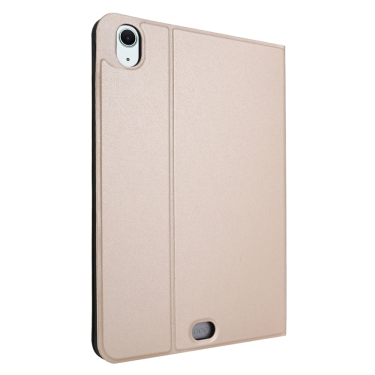 For iPad Air 13 2024 Stretch Voltage Plain Leather Smart Tablet Case(Gold) - iPad Air 13 2024 Cases by PMC Jewellery | Online Shopping South Africa | PMC Jewellery | Buy Now Pay Later Mobicred