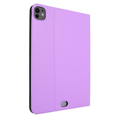 For iPad Pro 11 2024 Stretch Voltage Plain Leather Smart Tablet Case(Purple) - iPad Pro 11 2024 Cases by PMC Jewellery | Online Shopping South Africa | PMC Jewellery | Buy Now Pay Later Mobicred