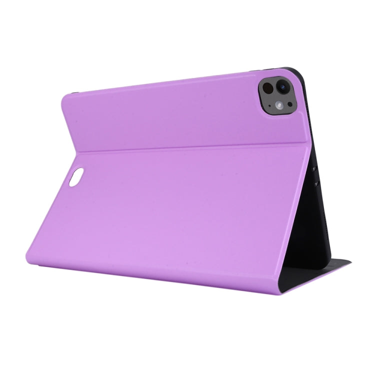 For iPad Pro 11 2024 Stretch Voltage Plain Leather Smart Tablet Case(Purple) - iPad Pro 11 2024 Cases by PMC Jewellery | Online Shopping South Africa | PMC Jewellery | Buy Now Pay Later Mobicred