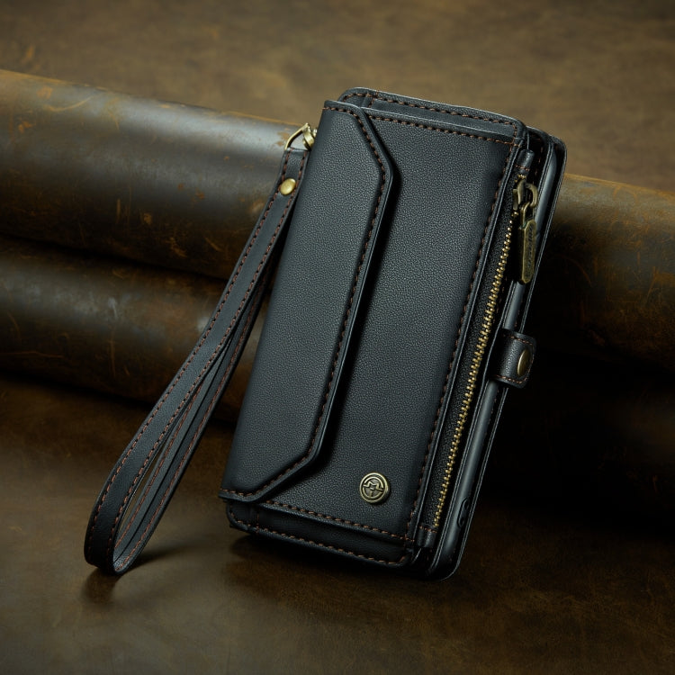 For iPhone XS / X CaseMe C36 Card Slots Zipper Wallet RFID Anti-theft Leather Phone Case(Black) - More iPhone Cases by CaseMe | Online Shopping South Africa | PMC Jewellery | Buy Now Pay Later Mobicred