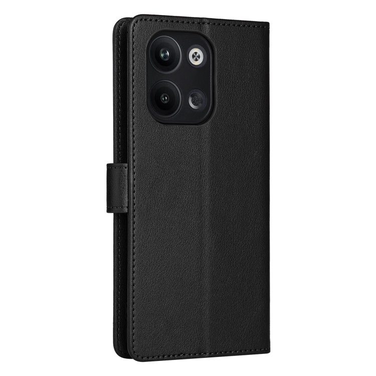 For OPPO Reno9 /9 Pro 5G Multifunctional Horizontal Flip Leather Phone Case with Three Card Slot(Black) - OPPO Cases by PMC Jewellery | Online Shopping South Africa | PMC Jewellery | Buy Now Pay Later Mobicred