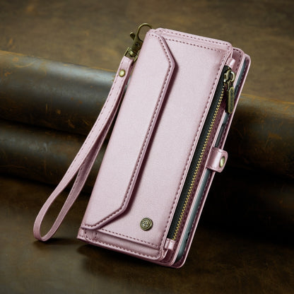 For Samsung Galaxy A32 5G CaseMe C36 Card Slots Zipper Wallet RFID Anti-theft Leather Phone Case(Pink) - Galaxy Phone Cases by CaseMe | Online Shopping South Africa | PMC Jewellery | Buy Now Pay Later Mobicred