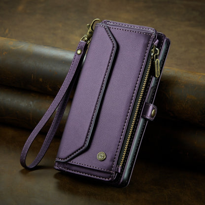 For Samsung Galaxy A71 4G CaseMe C36 Card Slots Zipper Wallet RFID Anti-theft Leather Phone Case(Purple) - Galaxy Phone Cases by CaseMe | Online Shopping South Africa | PMC Jewellery | Buy Now Pay Later Mobicred