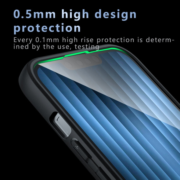 For iPhone 16e Armor Precise Hole PC Hybrid TPU Phone Case(Frosted Black) - iPhone 16e Cases by PMC TechLife | Online Shopping South Africa | PMC TechLife | Buy Now Pay Later Mobicred