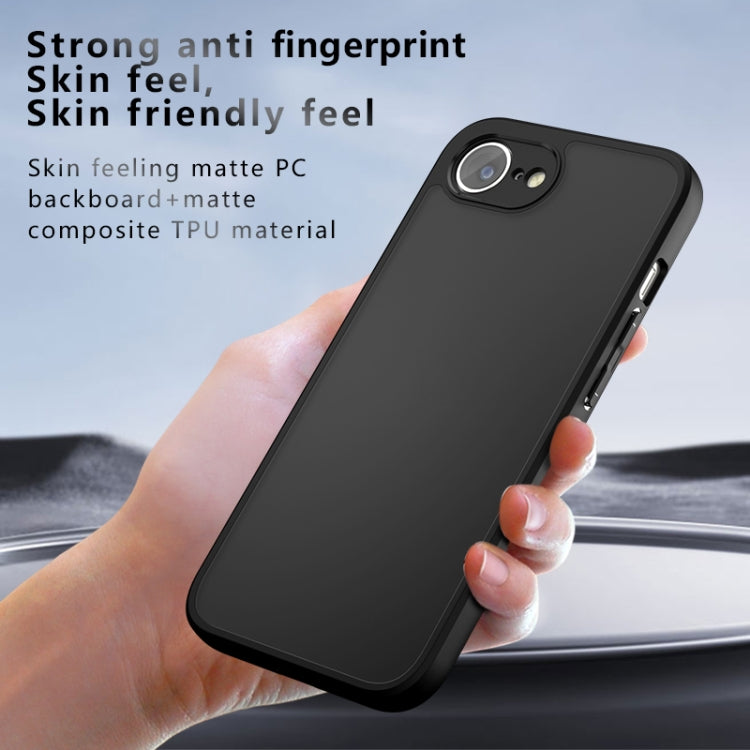 For iPhone SE 2024 Armor Precise Hole PC Hybrid TPU Phone Case(Frosted Black) - More iPhone Cases by PMC Jewellery | Online Shopping South Africa | PMC Jewellery | Buy Now Pay Later Mobicred