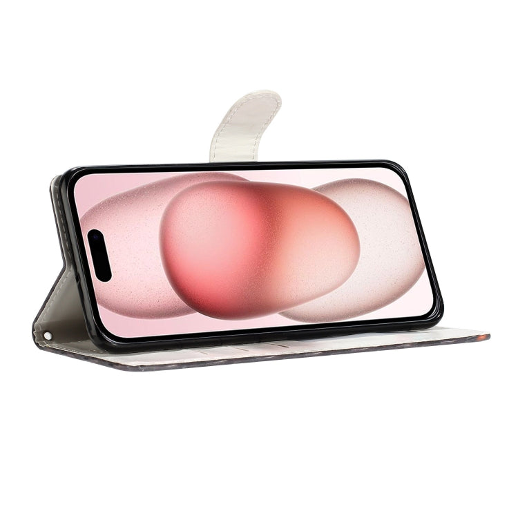 For iPhone 16 3D Pattern Leather Phone Case(Tape) - iPhone 16 Cases by PMC TechLife | Online Shopping South Africa | PMC TechLife | Buy Now Pay Later Mobicred