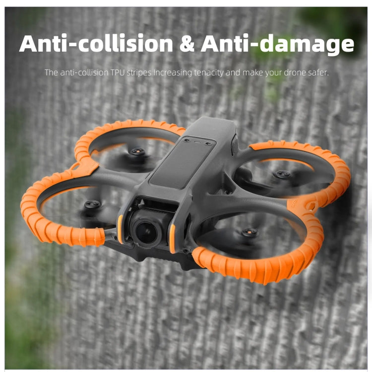 For DJI Avata 2 Sunnylife Drone Anti-Collision Protective Cover Propeller Ring Stripes(Orange) -  by Sunnylife | Online Shopping South Africa | PMC Jewellery | Buy Now Pay Later Mobicred