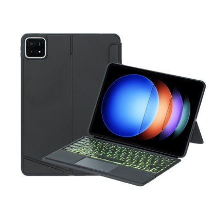 For Xiaomi Pad 6S Pro 12.4 T0N10-AS Detachable Rotating Backlit Touch Bluetooth Keyboard Case(Black) - Others Keyboard by PMC Jewellery | Online Shopping South Africa | PMC Jewellery | Buy Now Pay Later Mobicred