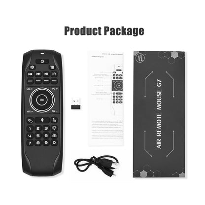 G7V Pro 2.4GHz Fly Air Mouse LED Backlight Wireless Keyboard Remote Control with Gyroscope for Android TV Box / PC, Support Intelligent Voice - MINI PC Accessories & Gadgets by PMC Jewellery | Online Shopping South Africa | PMC Jewellery | Buy Now Pay Later Mobicred