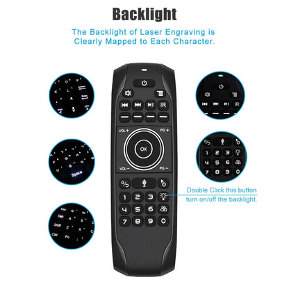 G7V Pro 2.4GHz Fly Air Mouse LED Backlight Wireless Keyboard Remote Control with Gyroscope for Android TV Box / PC, Support Intelligent Voice - MINI PC Accessories & Gadgets by PMC Jewellery | Online Shopping South Africa | PMC Jewellery | Buy Now Pay Later Mobicred