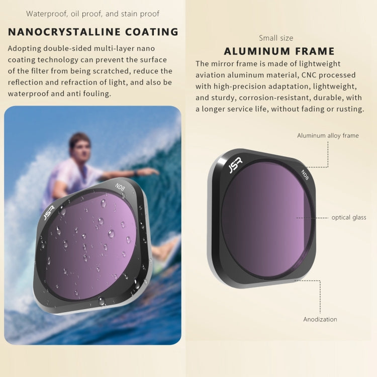 For Insta360 Ace Pro JSR ACE PRO KB Series Camera Lens Filter, Filter:3 in 1 CPL ND8 ND16 - Len Accessories by JSR | Online Shopping South Africa | PMC TechLife | Buy Now Pay Later Mobicred