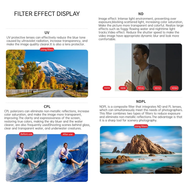 For Insta360 Ace Pro JSR ACE PRO KB Series Camera Lens Filter, Filter:STAR - Len Accessories by JSR | Online Shopping South Africa | PMC TechLife | Buy Now Pay Later Mobicred