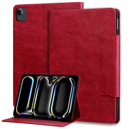 For iPad Air 11 2024 / Air 5 / Air 4 Cat Buckle Leather Smart Tablet Case(Red) - iPad Air 11 2024 Cases by PMC Jewellery | Online Shopping South Africa | PMC Jewellery | Buy Now Pay Later Mobicred