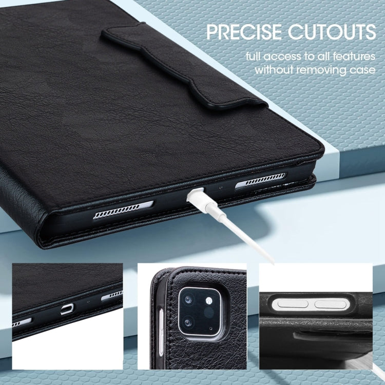 For iPad Pro 13 2024 Cat Buckle Leather Smart Tablet Case(Black) - iPad Pro 13 2024 Cases by PMC TechLife | Online Shopping South Africa | PMC TechLife | Buy Now Pay Later Mobicred