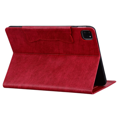 For iPad Pro 13 2024 Cat Buckle Leather Smart Tablet Case(Red) - iPad Pro 13 2024 Cases by PMC Jewellery | Online Shopping South Africa | PMC Jewellery | Buy Now Pay Later Mobicred