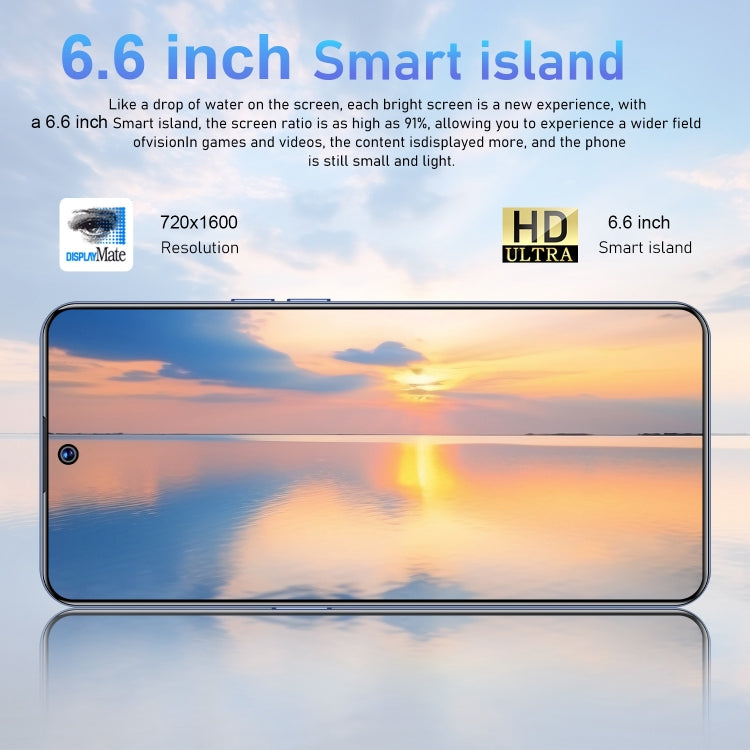 U32 / C20 Pro 5G, 3GB+64GB, 6.6 inch Screen, Face Identification, Android 10.0 MTK6737 Quad Core, Network: 4G, OTG, Dual SIM(Blue) -  by PMC Jewellery | Online Shopping South Africa | PMC Jewellery | Buy Now Pay Later Mobicred