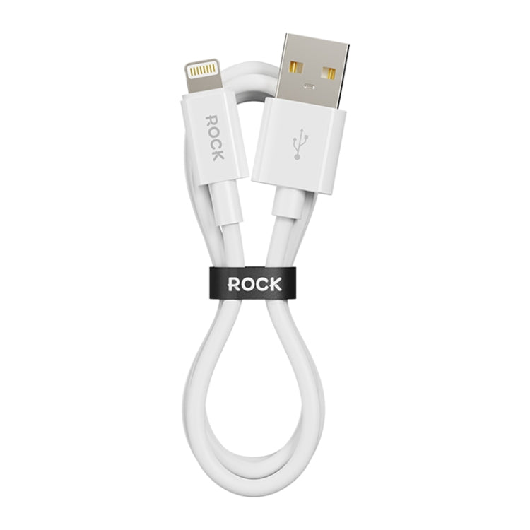 ROCK P8 Prime Series 1m USB Fast Charging Data Cable, Interface:2.4A 8 Pin(White) - Normal Style Cable by ROCK | Online Shopping South Africa | PMC Jewellery | Buy Now Pay Later Mobicred