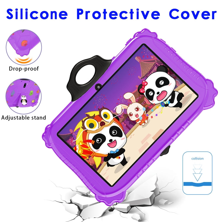 C79 Panda 7 inch WiFi Kids Tablet PC, 2GB+16GB, Android 7.1 MT6735 Octa Core CPU(Purple) -  by PMC Jewellery | Online Shopping South Africa | PMC Jewellery | Buy Now Pay Later Mobicred