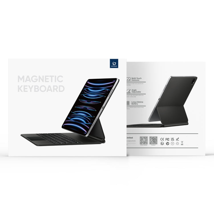 DUX DUCIS MK Series Floating Magnetic Keyboard Tablet Leather Case For iPad Air 13 2024 / Pro 12.9 2022 / 2021(Black) - Universal by DUX DUCIS | Online Shopping South Africa | PMC TechLife | Buy Now Pay Later Mobicred