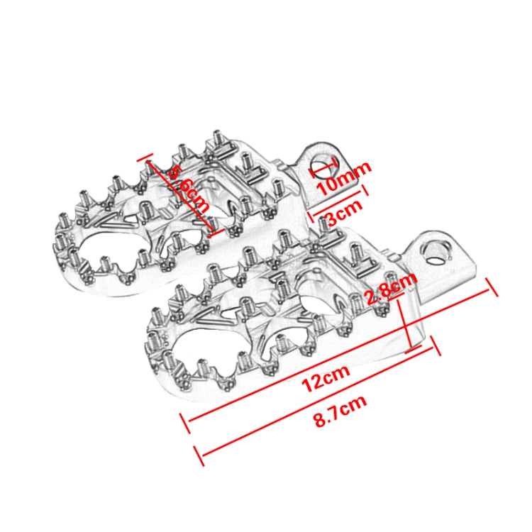 Motorcycle Modification Pedal Set Wide Fat Footpegs Foot Pegs for Harley (Green) - Others by PMC Jewellery | Online Shopping South Africa | PMC Jewellery | Buy Now Pay Later Mobicred