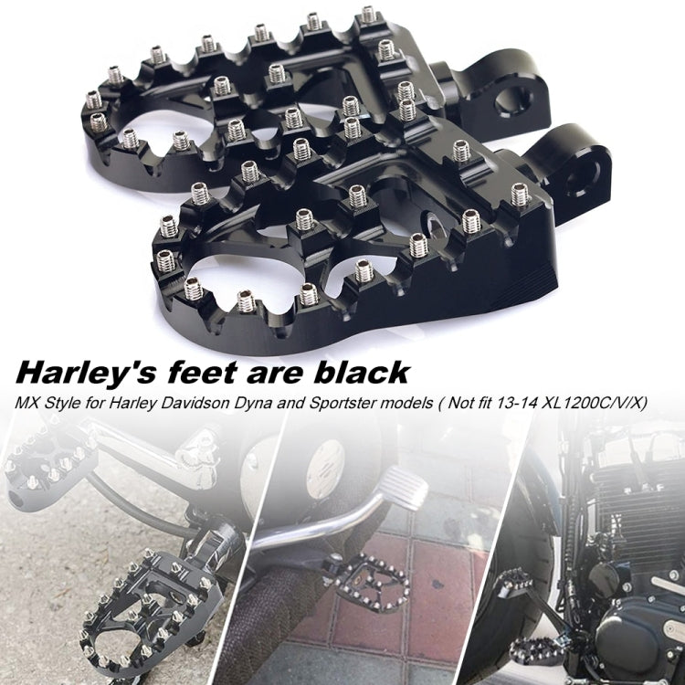 Motorcycle Modification Pedal Set Wide Fat Footpegs Foot Pegs for Harley - Others by PMC Jewellery | Online Shopping South Africa | PMC Jewellery | Buy Now Pay Later Mobicred