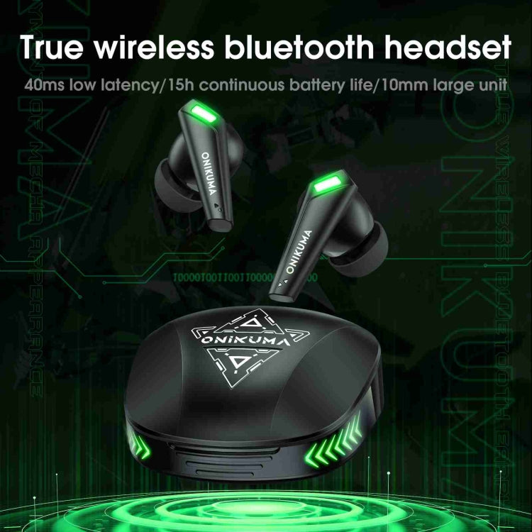 ONIKUMA T308 TWS Wireless Bluetooth 5.3 Earphone with Mic(Black) - TWS Earphone by ONIKUMA | Online Shopping South Africa | PMC Jewellery | Buy Now Pay Later Mobicred