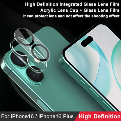 For iPhone 16 / 16 Plus imak High Definition Integrated Glass Lens Film - iPhone 16 Tempered Glass by imak | Online Shopping South Africa | PMC Jewellery | Buy Now Pay Later Mobicred