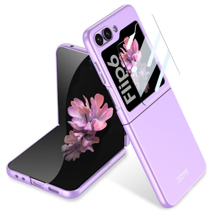 For Samsung Galaxy Z Flip6 GKK Ultra-thin Full Coverage Phone Case with Tempered Film(Dream Mirror Purple) - Galaxy Z Flip6 5G Cases by GKK | Online Shopping South Africa | PMC Jewellery | Buy Now Pay Later Mobicred