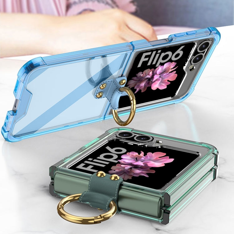 For Samsung Galaxy Z Flip6 / Flip7 FE GKK Airbag Ring Full Coverage Phone Case(Green) - free shipping - PMC Jewellery - Order now!