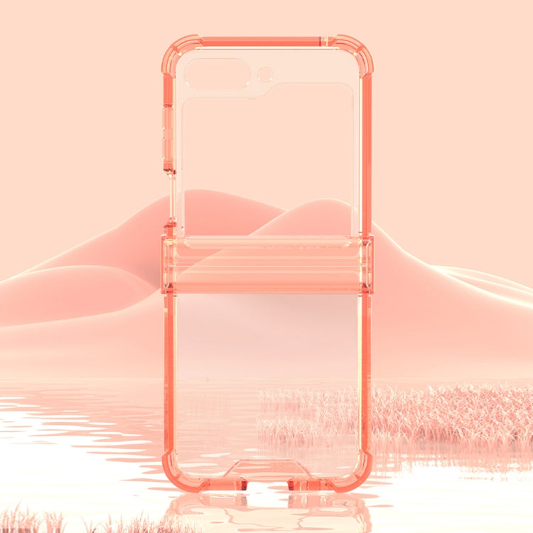 For Samsung Galaxy Z Flip6 GKK Airbag Hinge Full Coverage Phone Case with Tempered Film(Transparent) - Galaxy Z Flip6 5G Cases by GKK | Online Shopping South Africa | PMC Jewellery | Buy Now Pay Later Mobicred