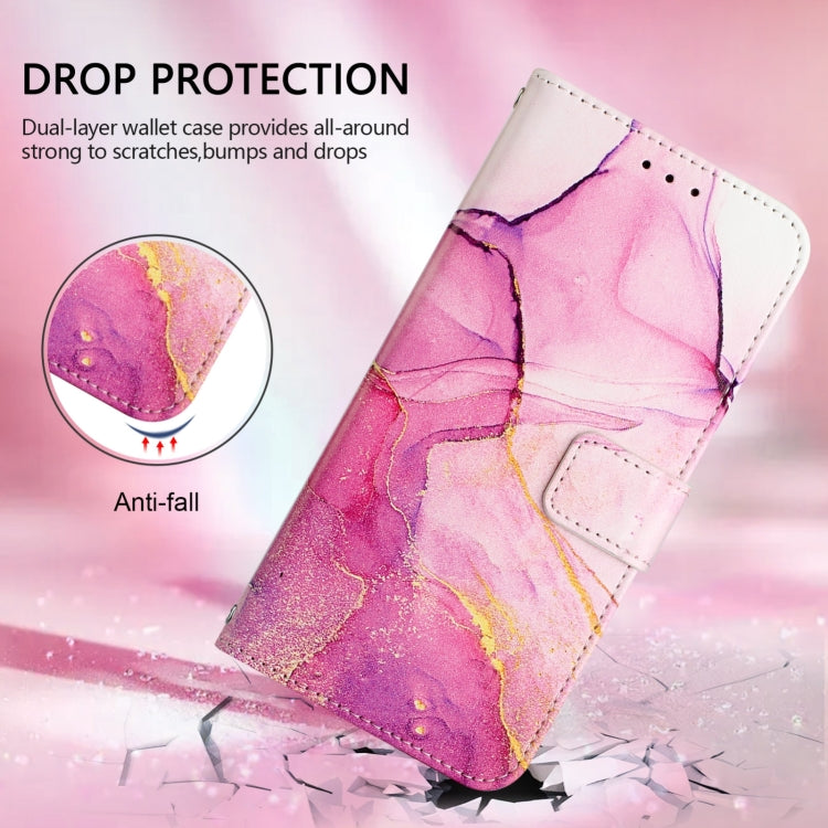 For Ulefone Note 14 PT003 Marble Pattern Flip Leather Phone Case(Pink Purple Gold) - free shipping - PMC Jewellery - Order now!