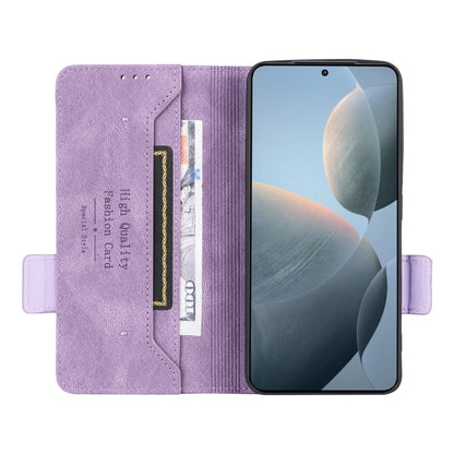 For Redmi K70 / K70 Pro Magnetic Clasp Leather Phone Case(Purple) - Xiaomi Cases by PMC Jewellery | Online Shopping South Africa | PMC Jewellery | Buy Now Pay Later Mobicred