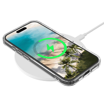 For iPhone 16 MagSafe Clear Acrylic PC Hybrid TPU Phone Case(Transparent) - iPhone 16 Cases by PMC Jewellery | Online Shopping South Africa | PMC Jewellery | Buy Now Pay Later Mobicred