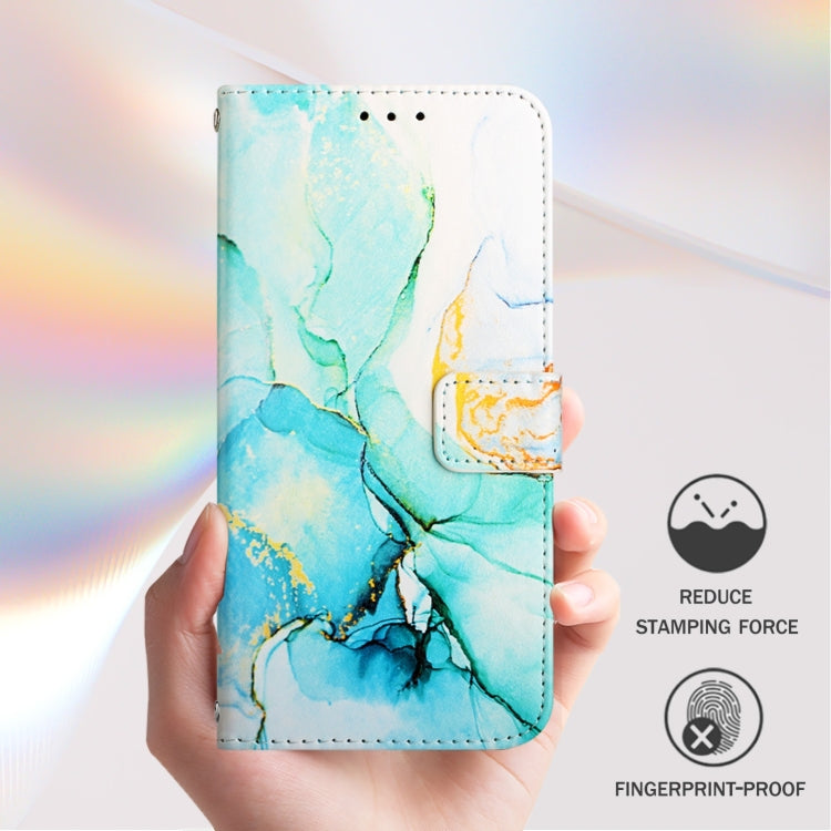 For Blackview A53 PT003 Marble Pattern Flip Leather Phone Case(Green) - More Brand by PMC Jewellery | Online Shopping South Africa | PMC Jewellery | Buy Now Pay Later Mobicred