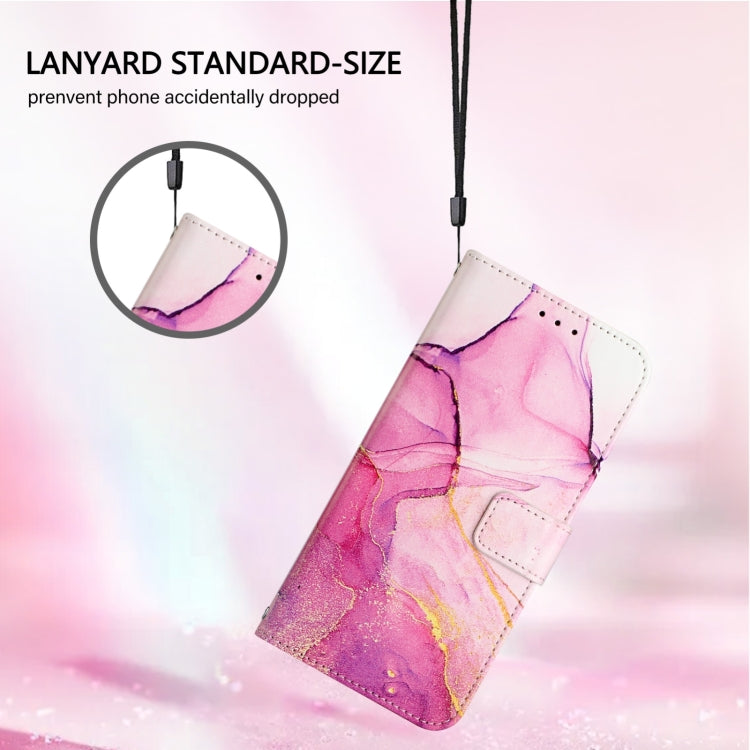 For Blackview Wave 6C PT003 Marble Pattern Flip Leather Phone Case(Pink Purple Gold) - More Brand by PMC Jewellery | Online Shopping South Africa | PMC Jewellery | Buy Now Pay Later Mobicred