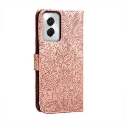 For Motorola Moto G Power 5G 2024 Lace Flower Embossing Flip Leather Phone Case(Rose Gold) - Motorola Cases by PMC Jewellery | Online Shopping South Africa | PMC Jewellery | Buy Now Pay Later Mobicred