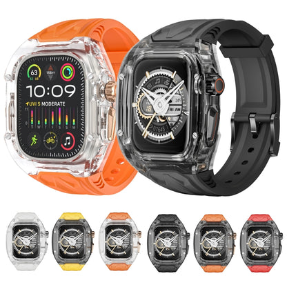 For Apple Watch Ultra 2 49mm Modified PC Hybrid TPU Watch Case Band(Starlight Transparent) - Watch Bands by PMC Jewellery | Online Shopping South Africa | PMC Jewellery | Buy Now Pay Later Mobicred