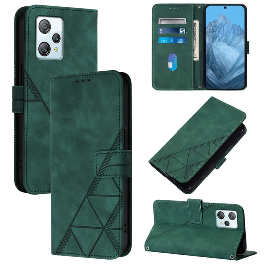 For Blackview A53 Crossbody 3D Embossed Flip Leather Phone Case(Green) - More Brand by PMC Jewellery | Online Shopping South Africa | PMC Jewellery | Buy Now Pay Later Mobicred