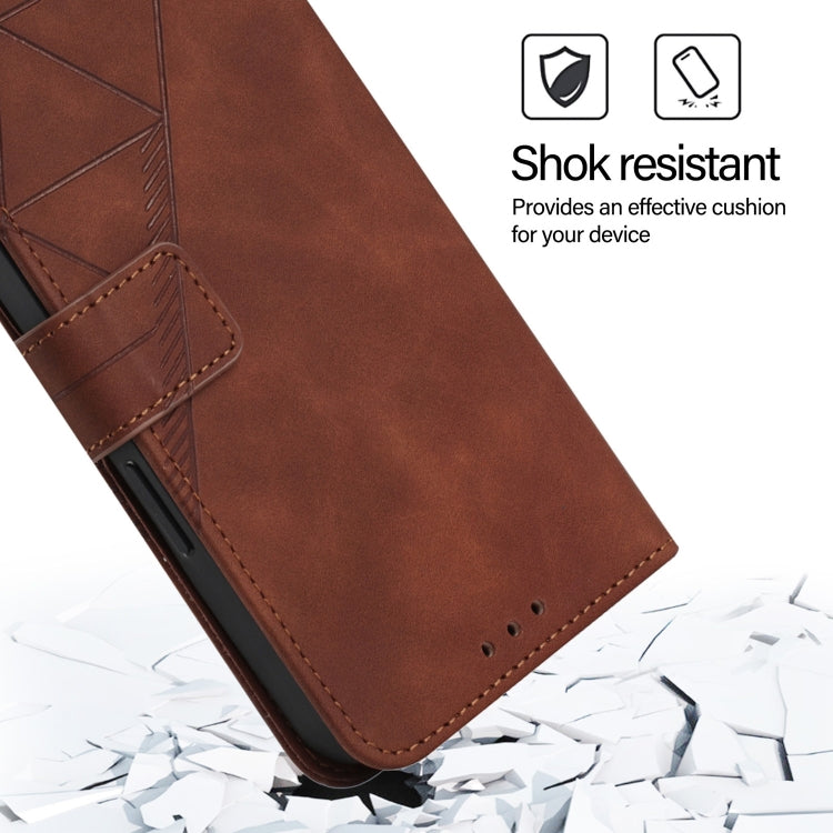 For Blackview Shark 8 Crossbody 3D Embossed Flip Leather Phone Case(Brown) - More Brand by PMC Jewellery | Online Shopping South Africa | PMC Jewellery | Buy Now Pay Later Mobicred