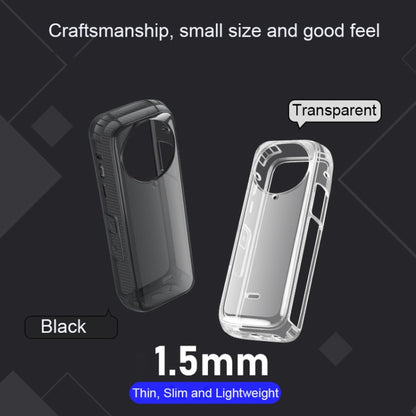 For Insta360 X4 Clear 1.5mm Soft TPU Protective Case Single Cover(Clear Black) - Case & Bags by PMC Jewellery | Online Shopping South Africa | PMC Jewellery | Buy Now Pay Later Mobicred